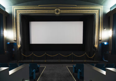 Large cinema screen in the Regal Cinema, Youghal, Co. Cork