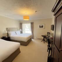 Deluxe Double Seaview room that can accommodate 4 people.