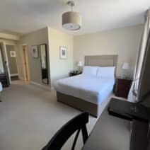 Picture of bedroom with a double bed and single bed