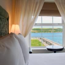 Double Seaview room at the Walter Raleigh Hotel can accommodate 2 people