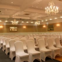 conference room set up with chairs