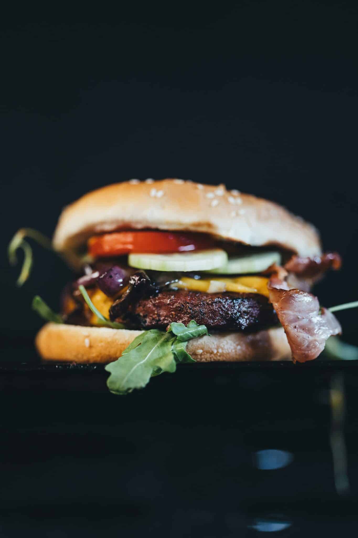 burger from bbq